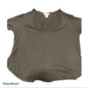 Bozzolo Criss-Cross Front Blouse